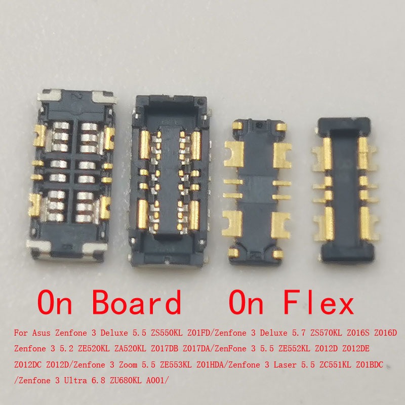 2-10Pcs แบตเตอรี่ภายใน FPC Connector ปลั๊กสําหรับ Asus Zenfone 3 ซูม 5.2 Deluxe เลเซอร์ 5.5 5.7 Ultr
