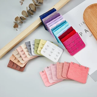 1PCS CHEN AN หลายสีกลับ Bra Extender สายรัด 2/3/4 ตะขอ 3 แถวชุดชั้นใน Strapless อุปกรณ์เสริม 长扣 พร้อมสต็อก