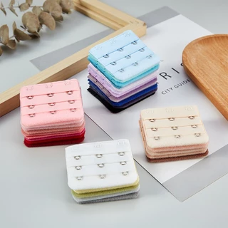 1PCS CHEN AN หลายสีกลับ Bra Extender สายรัด 2/3/4 ตะขอ 3 แถวชุดชั้นใน Strapless อุปกรณ์เสริม 长扣 พร้อมสต็อก