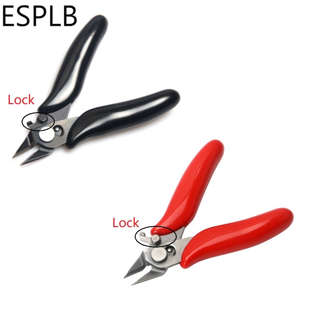 3.5 "Mini Diagonal คีมตัดสายไฟด้านข้าง Flush Cutter Plier พร้อมล็อคเครื่องมือ Herramientas
