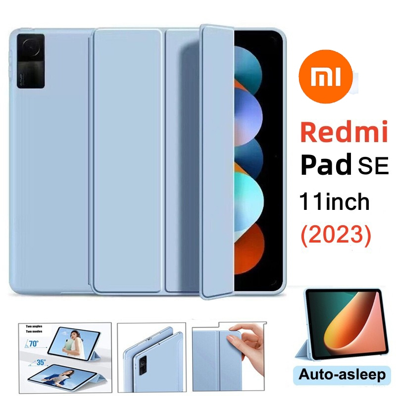 เคส Xiaomi Redmi Pad SE 11 นิ้วพร้อมสมาร์ทล็อคอัตโนมัติ Sleep/Wake โปร่งใส DIY RedMi Pad SE/Redmi Pa