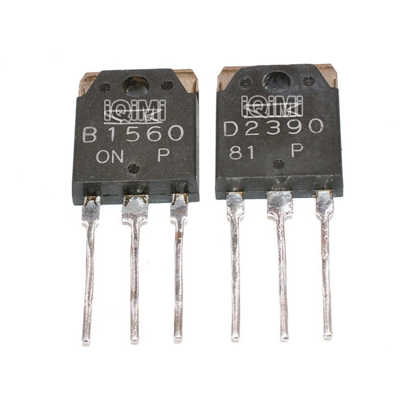 B1560 D2390 2SB1560 2SD2390 TO-3P Darlington Audio Power ทรานซิสเตอร์เดิม