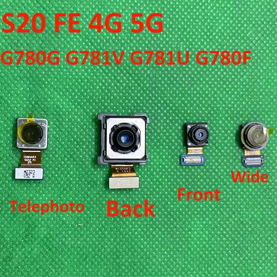 กล้องด้านหน้าด้านหลังสําหรับ Samsung Galaxy S20 FE 4G 5G G780G G781B G780F G7810 G781N ด้านหลัง Back