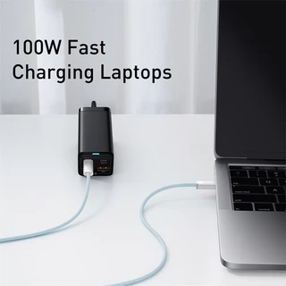 สายชาร์จเร็ว PD60W หัวชาร์จเร็ว 45W USB-C Power Adapter สายชาร์จไนลอนถัก Type-c ถึง c รองรับรุ่น iP15-17Promax/Pad