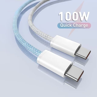 สายชาร์จเร็ว PD60W หัวชาร์จเร็ว 45W USB-C Power Adapter สายชาร์จไนลอนถัก Type-c ถึง c รองรับรุ่น iP15-17Promax/Pad