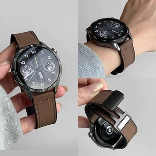 สร้อยข้อมือหนังสําหรับ Amazfit Watch สายนาฬิกากันน้ํา cowhide สายรัดข้อมือกีฬาสําหรับ Amazfit Active GTS GTR Balance BIP