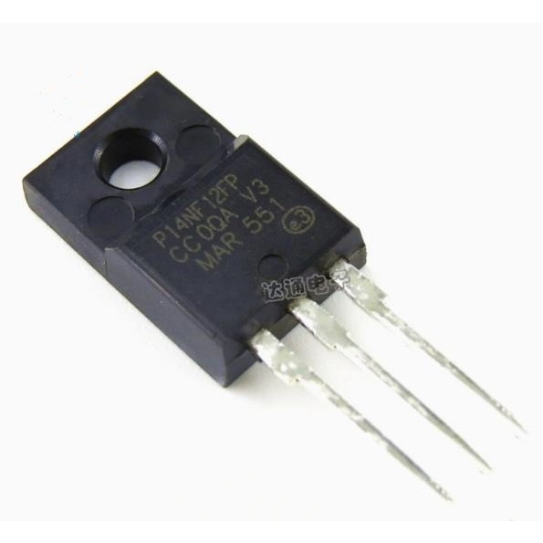 5PCS P14NF12FP Original TO-220F STP14NF12FP TO220F 14A/120V N-Channel MOSFET ทรานซิสเตอร์