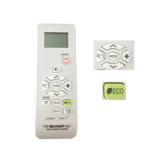 ALANK Remote รีโมทแอร์ SHARP (สำหรับแอร์แยกส่วน) 9000BTU 12000BTU 18000BTU โหมด ECO ลดการใช้พลังงาน