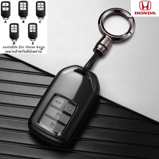 HONDA City RS City Turbo HRV 2016 CRV G5 WRV Civic FC FK Accord G10 เคสกุญแจรีโมท Jazz G2 Jazz GK BRV Honda ฝาครอบกุญแจรถโปร่งใส
