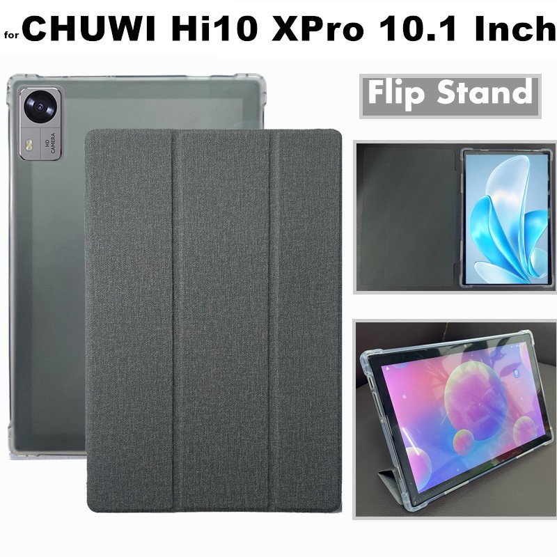 for CHUWI Hi10 XPro Hi 10 X Pro 10.1 Inch 2025 24 23 Flip Leather Case Ultra-Thin Three Fold Shockpr