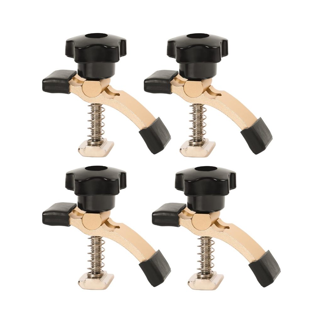 LUNYEE 2/4PCS Mini Hold Down Clamp Kit CNC Router Clamp สําหรับงานไม้และงานโลหะเข้ากันได้กับ 3018 CN