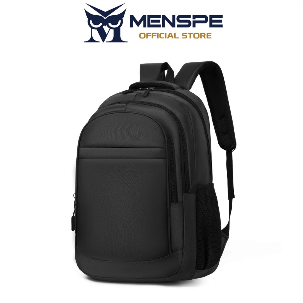 MENSPE แฟชั่นกระเป๋าเป้สะพายหลังพื้นผิว Unisex กระเป๋าความจุขนาดใหญ่กระเป๋าคอมพิ