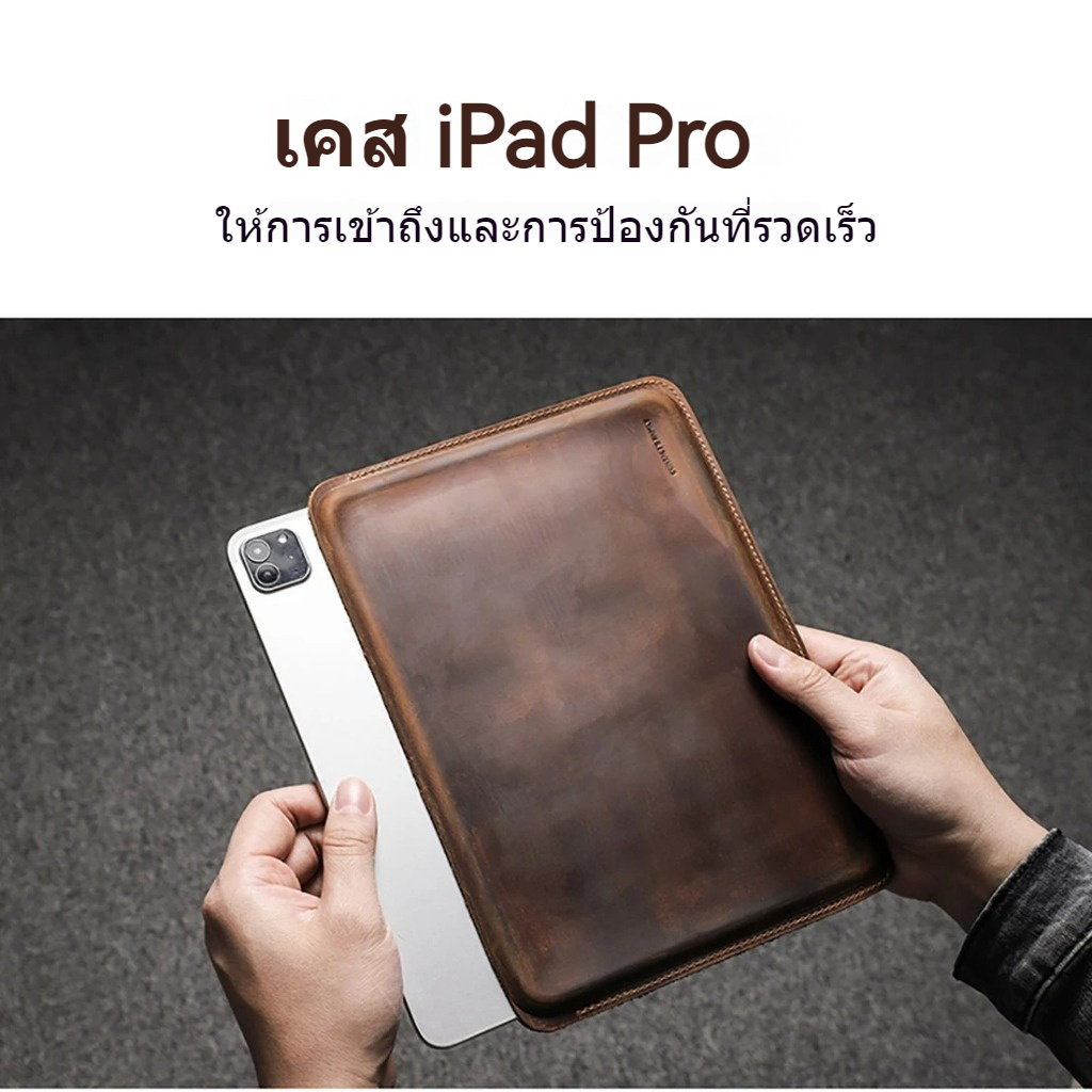 CONTACTS FAMILY เคสหนังวัว สําหรับ  Pro 11 Air 3 4 Air 5 10.9 7th 8th 9th 10th 10.2 แท็บเล็ตแท็บเล็ต ราคา ถูกที่สุด ดีลบีเคเค แกลเลอรีภาพที่ 2