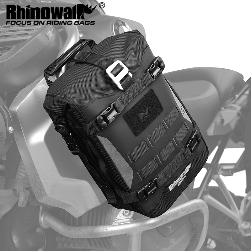 Rhinowalk Mechanic Series-กระเป๋ากันน้ํารถจักรยานยนต์ Crash Bar Bag 6L