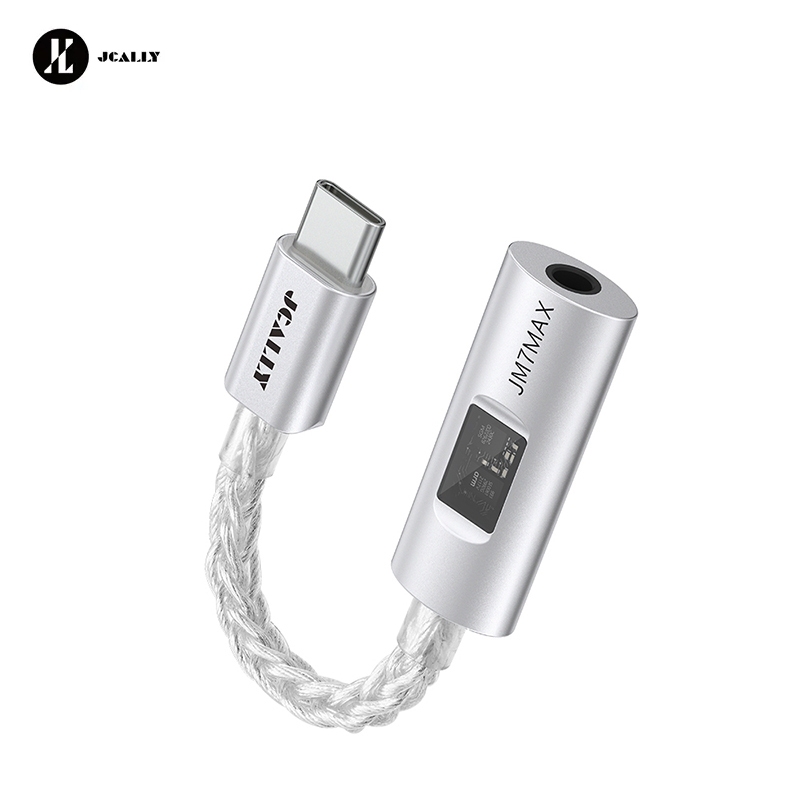 JCALLY JM7 MAX HIFi ถอดรหัสหูฟังเครื่องขยายเสียง 31993 dual core SGM8262 ถอดรหัสเสียงหูฟัง TypeC อะแ