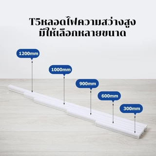 SEEDIQ T5 หลอด LED แถบไฟบางเฉียบ 3 พิน 6500K 30cm 60cm 100cm 120cm 5w 10w 14w 16w 18w LEDชุดไฟติดราง