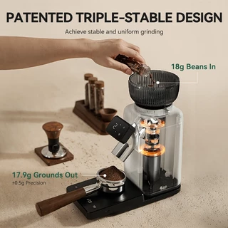 Petrus เครื่องบดกาแฟ รุ่นโม่กรวย (Conical Burr) ปรับความละเอียดได้ 40 ระดับ สำหรับชงเอสเปรสโซ่/ดริป/พัวร์โอเวอร์/สกัดเย็น และเฟรนช์เพรส PE3788