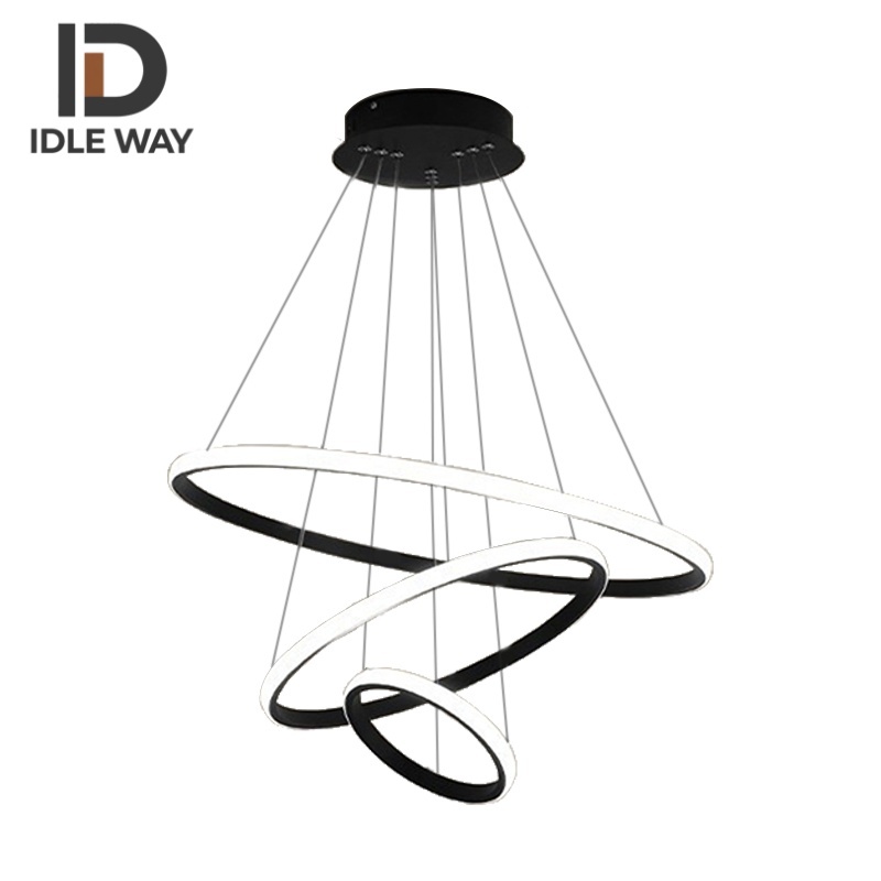 IDLEWAY โคมไฟระย้าแหวนแสงห้องรับประทานอาหารแสงห้องนอน 2551 ไฟโต๊ะบาร์สไตล์ใหม่เรียบง่ายหรูหรา