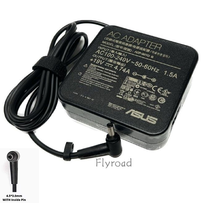 AC Adapter Charger 90W สําหรับ Asus Vivobook 14X M1403Q M1603QA 19V 4.74A 4.5*3.0 มม.Zenbook Flip 15