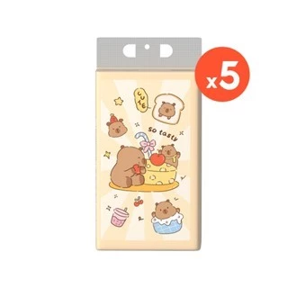 【5แพ็ค】BOTARE CHEERFUL TISSUE กระดาษทิชชู่แขวนลายคาปิบาร่าสุดน่ารัก ห่อใหญ่ กระดาษทิชชู่ทั้งกล่อง