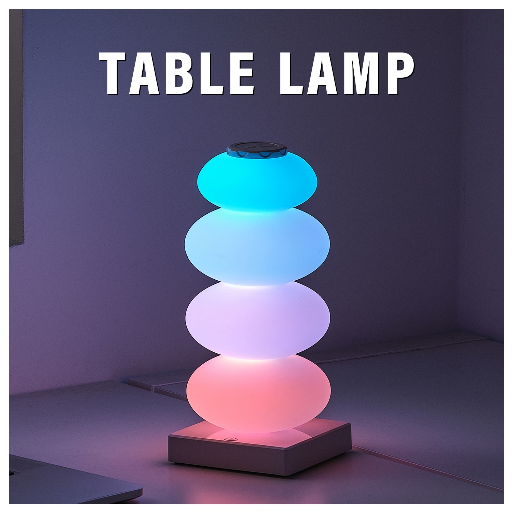 โคมไฟตั้งโต๊ะ นํา หลากสี 16 สี RGB ปรับการออกแบบ ทําเอง สําหรับห้องนอนร้านอาหารบาร์บรรยากาศแสง