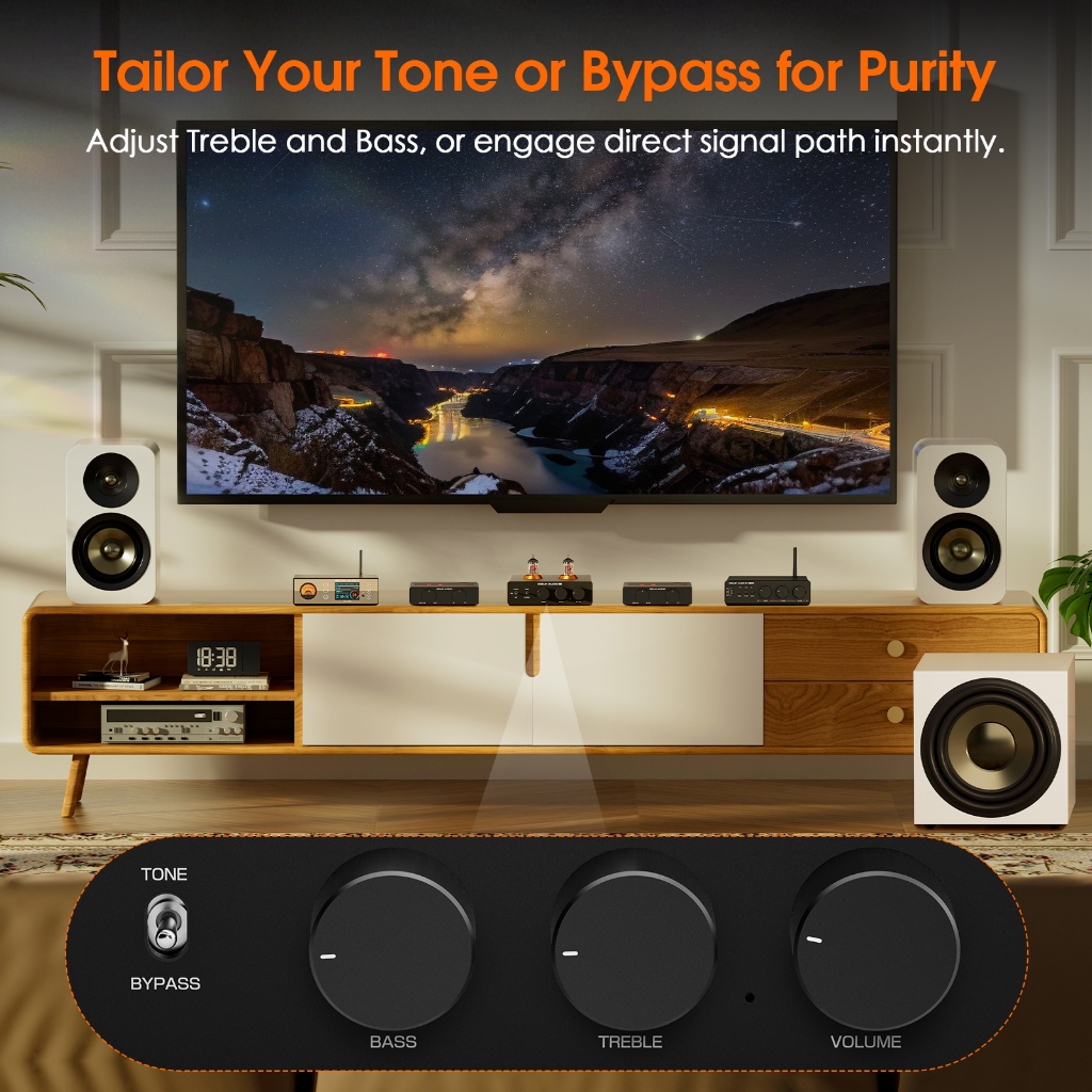 Douk Audio P7 HiFi Phono Stage Tube Preamp Audio สเตอริโอ รูปที่ 7
