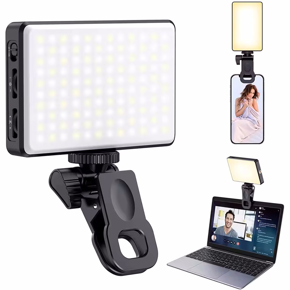 LED Selfie Light โทรศัพท์เติมแสง 120 LED 3000mAh ชาร์จแบบพกพาวิดีโอสําหรับ Tiktok Vlog Video Confere