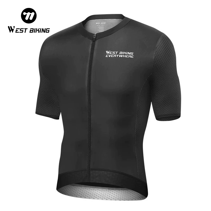 WEST BIKING แขนสั้นขี่จักรยาน Jersey ผู้ชายผู้หญิงจักรยานเสือภูเขา Quick-Drying Breathable Tops Professional จักรยานเสื้อผ้า