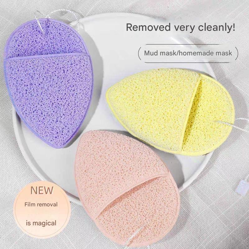ถุงมือฟองน้ําล้างหน้าแบบใช้ซ้ําได้ฟองน้ําล้างหน้าทําความสะอาดลึกและขัดผิวสิวหัวดําล้างหน้าทุกวันแต่งหน้า น้ํายาล้าง เครื่องมือดูแลผิวนุ่มเหมาะสําหรับทุกสภาพผิว