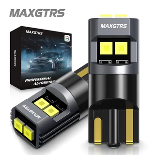 MAXGTRS 2x Super Bright T10 LED W5W 2025 ชิปรถด้านข้างภายในหลอดไฟ 194 168 อัตโนมัติสีขาว/สีเหลือง/สีแดงที่จอดรถ Marker โคมไฟโดม