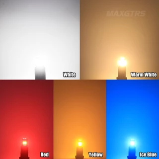 MAXGTRS 2x Super Bright T10 LED W5W 2025 ชิปรถด้านข้างภายในหลอดไฟ 194 168 อัตโนมัติสีขาว/สีเหลือง/สีแดงที่จอดรถ Marker โคมไฟโดม