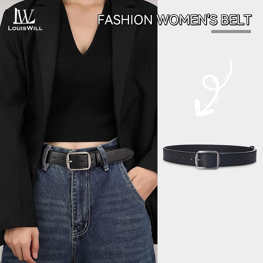 หลุยส์วิลล์ แฟชั่นผู้หญิงเข็มขัด ย้อนยุค สง่างาม เข็มหัวเข็มขัดออกแบบปรับสาวสุภาพสตรีเข็มขัดนุ่ม ปู่ สายยาวเข็มขัดชุดเสื้อโลหะผสมหัวเข็มขัดตกแ