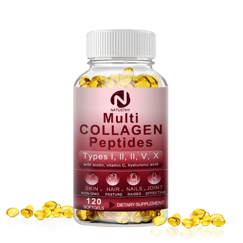 Multi Collagen Protein Types I, II, III, V&X 10888mg สําหรับผิว,Brain,Joint Bone,Aging Health Non-GMO