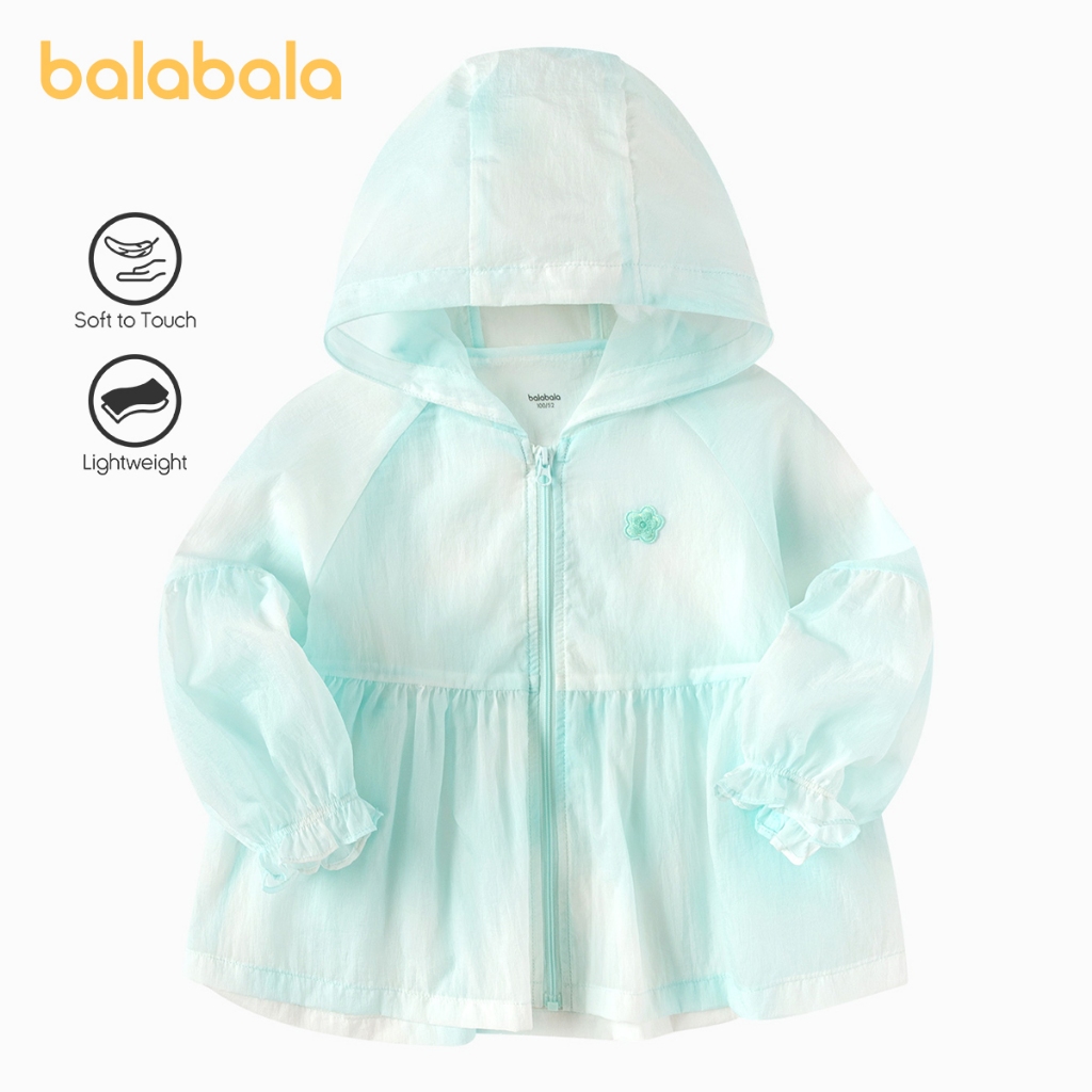 บาลาบาลา สาวแจ็คเก็ตคลุมด้วยผ้าฤดูร้อนน้ําหนักเบาทารกแบบพกพาด้านบนอินเทรนด์ออกแบ