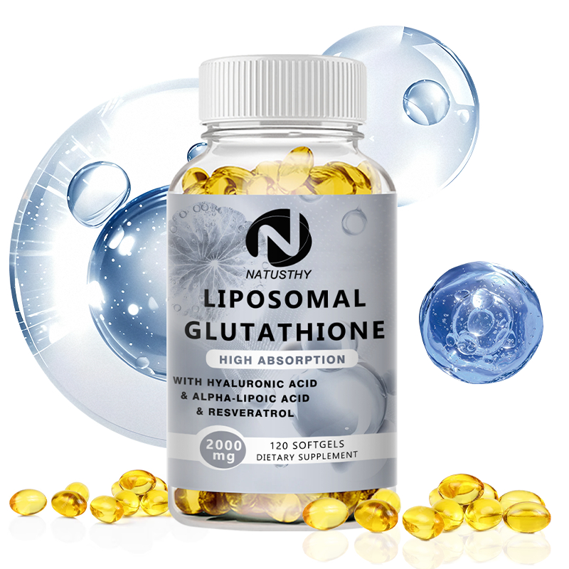 Liposomal Glutathione Capsules 2000 มก. พร้อมกรดไฮยาลูโรนิก, Resveratrol สําหรับสารต้านอนุมูลอิสระสุขภาพผิว
