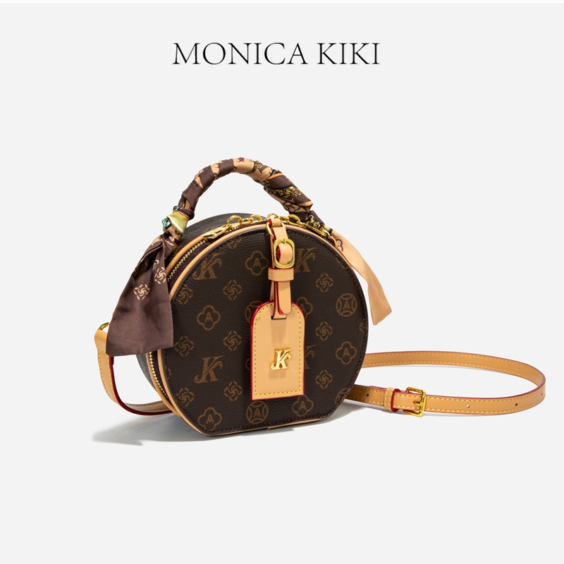 MONICA KIKI Presbyopia Portable Small Round Bag Female Fashion Mini Cross-body Bag