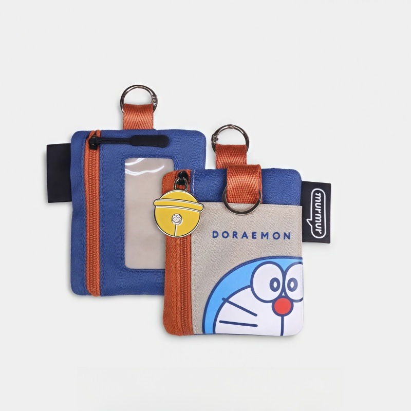 กระเป๋าการ์ดลายการ์ตูนโดราเอมอน Id Bag Multi-Card Pendant Bag กระเป๋าเก็บของแบบพกพา Multi-Function Key Bag