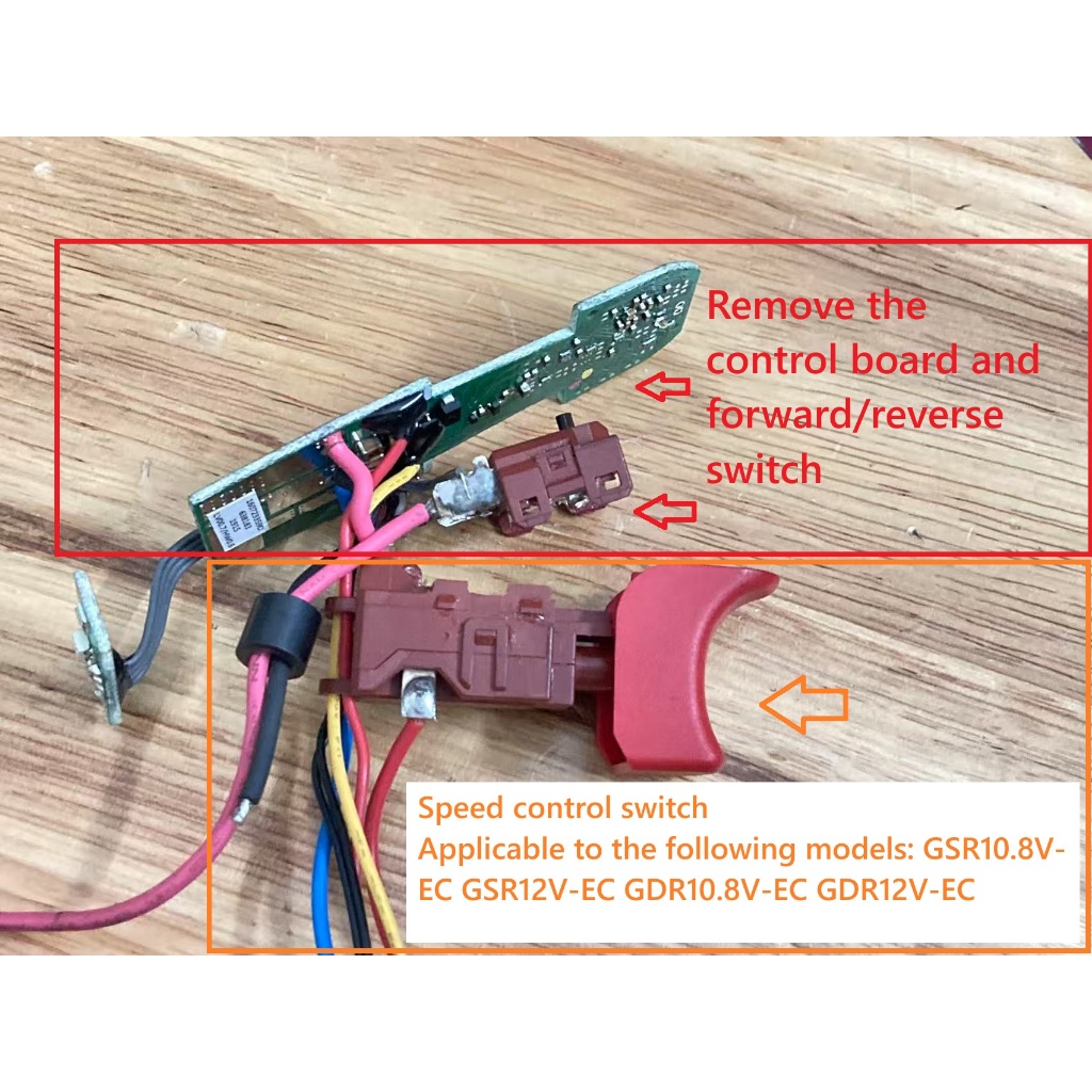 BOSCH BOSCH GSR10.8V-EC GSR12V-EC GDR10.8V-EC GDR12V-EC สวิตช์ควบคุมความเร็วยี่ห้อใหม่เดิม