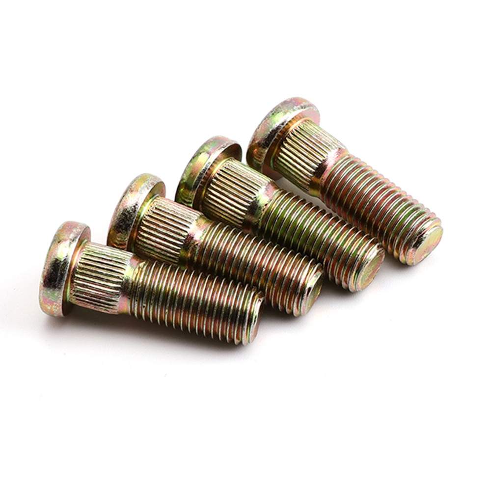 4 pcs ด้านหน้าด้านหลังล้อ M10*1.25 Spline สกรู 10.9 เหล็กสําหรับ ATV Go Kart UTV Buggy Quad Bike Universal Parts