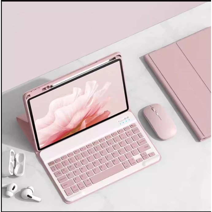 เคสคีย์บอร์ดบลูทูธแม่เหล็ก + เมาส์ สำหรับ Huawei Honor Pad X9a/X9 Pro/V9 11.5" และ X8a/X8/X8 Lite 11" – เคสหนัง PU ช่องใส่ปากกา คีย์บอร์ดถอดได้ รองรับ iOS/Android/Windows thumbnail 6