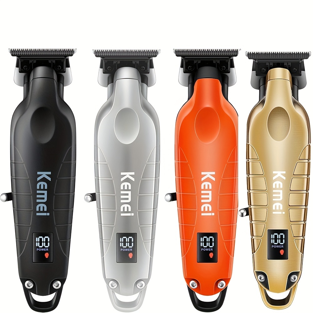 Kemei 2293 Professional ตัดผมผม Beard Trimmer ผู้ชายชาร์จ Finish ตัดผมไร้สาย Zero Gapped Hair Clipper