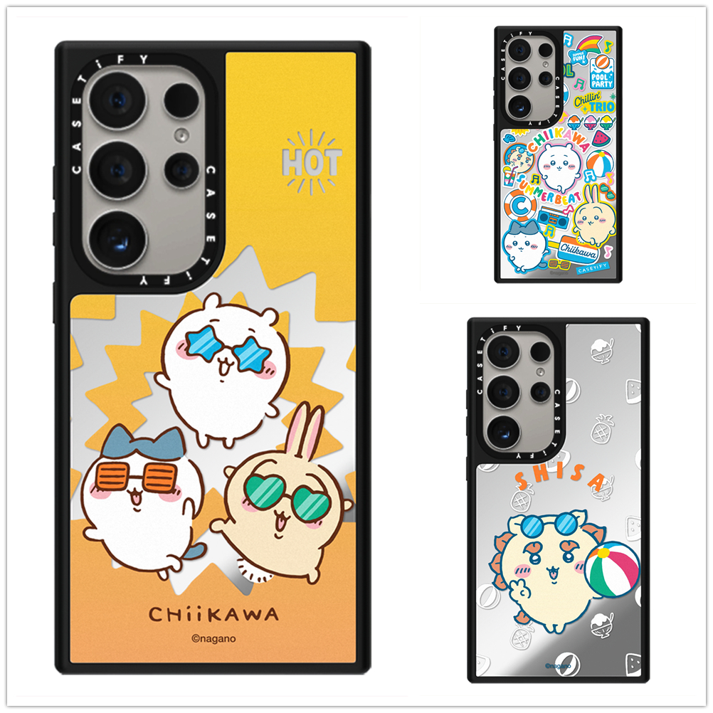 SAMSUNG สําหรับSamsung S25 S24 S23 Ultraฤดูร้อนCIIKAWAสติกเกอร์กรณีGalaxy S23 S24 S25 Plus Hardกลับก
