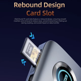 Llano USB3.2 CFexpress Card Reader SD TF CFeA CFeB สําหรับ Photographer – 10Gbps Dual Port USB-A USB-C Plug & Play สําหรับ MacBook Android แล็ปท็อป