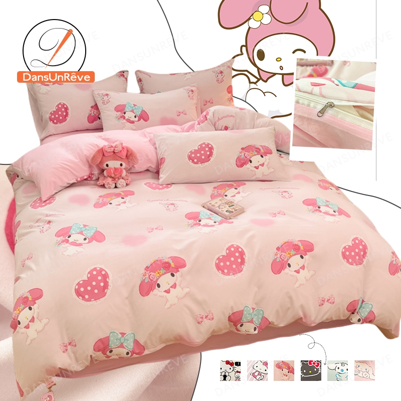 1ชิ้น ปลอกผ้านวม ลายการ์ตูน คิตตี้ kitty Sanrio duvet cover ไม่มีผ้านวม kuromi Cinnamoroll 3ฟุต 5ฟุต 6ฟุต single queen เตียงคู่ เตียงเดี่ยว