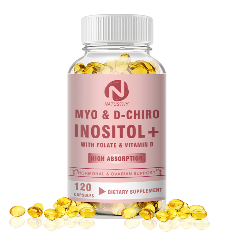Myo & D-Chiro Inositol Capsule พร้อมโฟกัสสําหรับสมดุลฮอร์โมนของผู้หญิง, สุขภาพฟังก์ชั่นรังไข่
