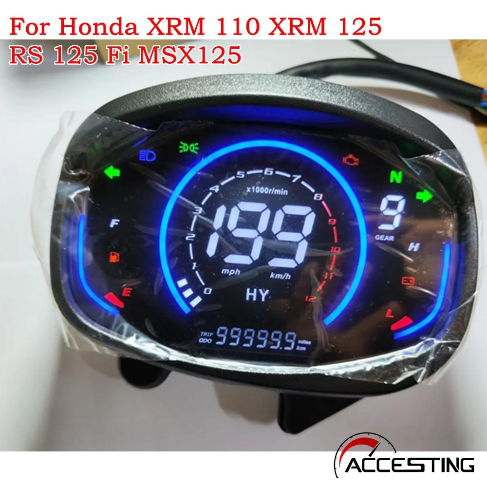 Honda XRM 110 XRM 125 RS 125 Fi MSX125 Speedometer ดิจิตอลเครื่องมืออิเล็กทรอนิกส์ Digital Speedomet