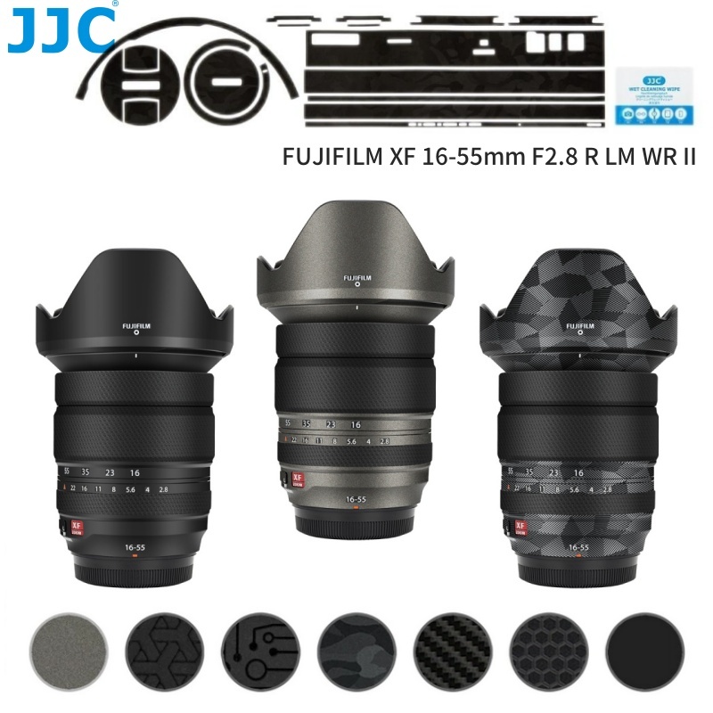 JJC Camera Skin สติกเกอร์ตกแต่งป้องกันสำหรับกล้อง FUJI Fujifilm XF 16-55mm F2.8 R LM WR II Anti-Scra