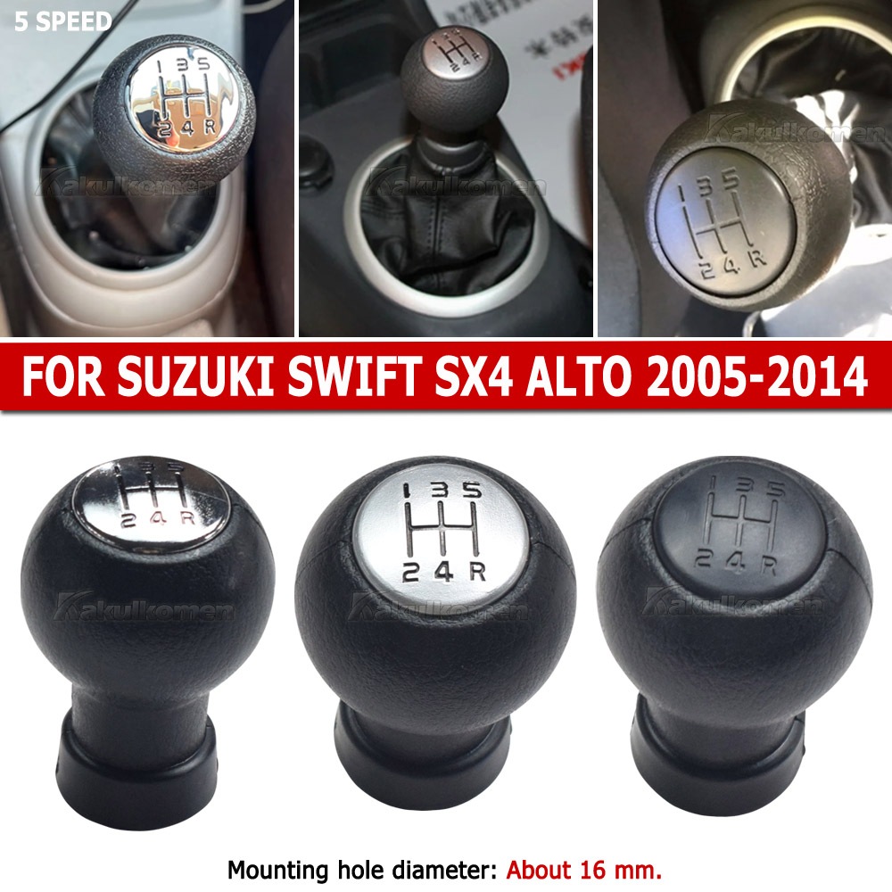 สําหรับ Suzuki Swift SX4 ALTO 2005-2014 เกียร์ Shift Knob Shifter Lever Stick Gaiter Boot Cover อุปกรณ์เสริมรถยนต์