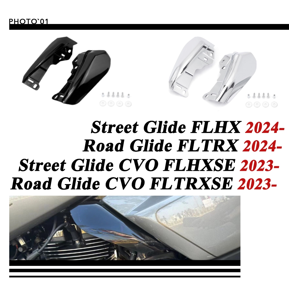 PSLER วิงใต้ไฟ วิงใต้คาง ปีกใต้ไฟหน้าเเต่ง สําหรับ Harley CVO Road Glide FLTRXSE Street Glide CVO FL