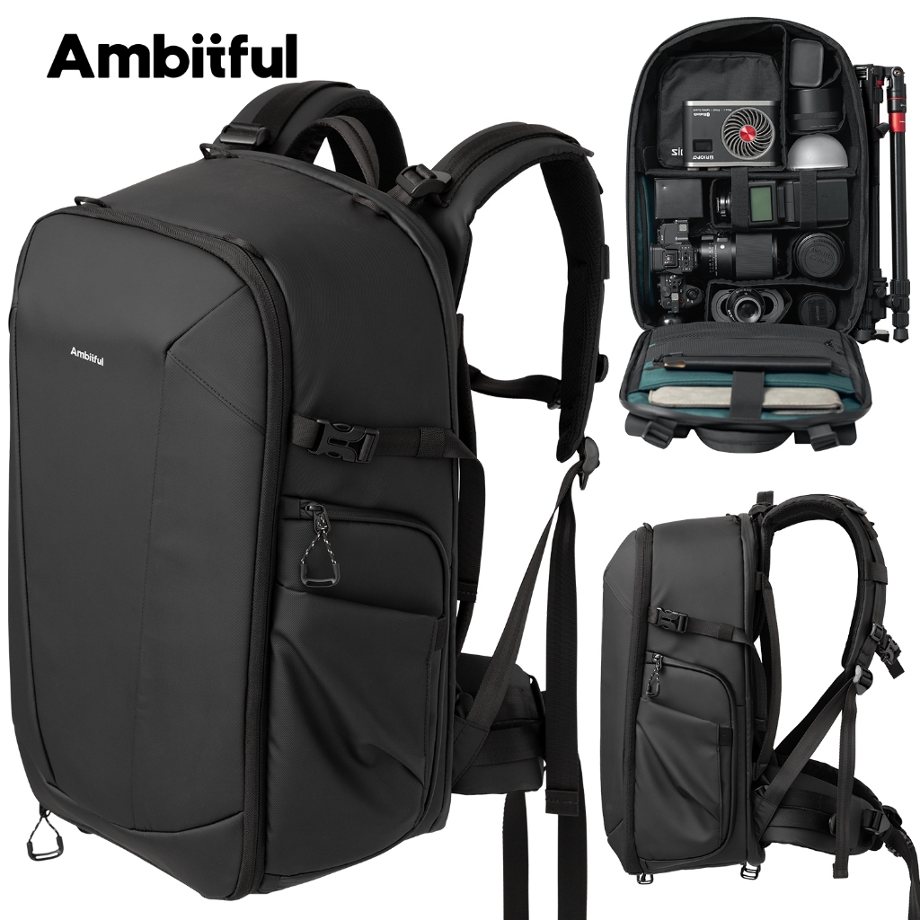 Ambitful One Magic กล้อง 28L Professional กล้องเดินทางกระเป๋าเป้สะพายหลังกระเป๋ากล้อง Drone Stabilizer เติมแสงเลนส์กระเป๋าเดินทางความจุขนาดใหญ่